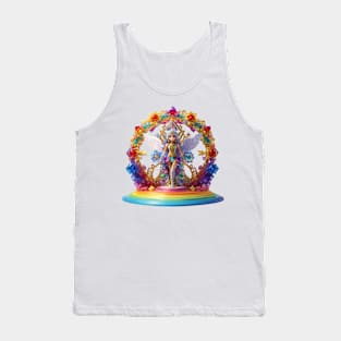 Rainbow Crystal Angel Diorama Tank Top